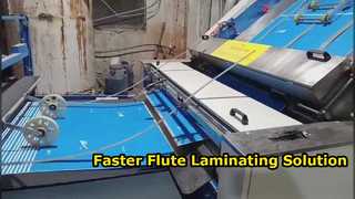 Máquina laminadora de flauta SFH tres en uno de 5 capas