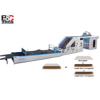 5 Ply Servo Máquina de laminado automática con flauta 150m/min