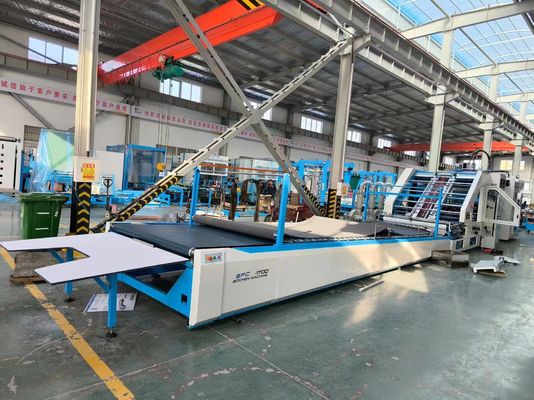 Máquina de laminado de hoja a hoja de alta velocidad para papel corrugado con servocontrol y corrección automática a 150 m/min
