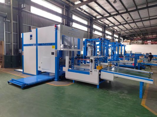 Máquina automática de acoplamiento y recolección de palets de papel ondulado