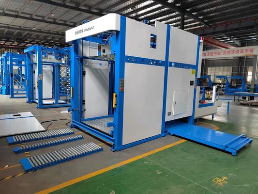 Flip Flop Pallets Máquina de apilamiento automático para cartón corrugado junto con laminador de flauta