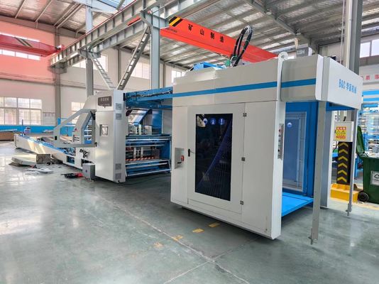 Máquina de laminación de chapa a chapa de alta velocidad 5 pli servo controlada para combinación de cartón y cartón corrugado