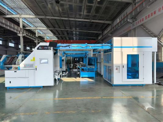 Superposición de alimentación y control servo Máquina laminadora de flauta de alta velocidad para tablero corrugado curvado con tecnología avanzada