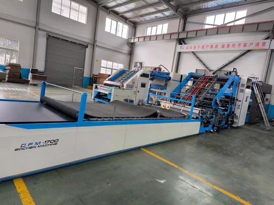 Máquina de laminado de hoja a hoja de alta velocidad para papel corrugado con corrección automática y control servo a 160 m/min
