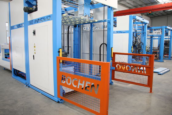 Apilador de palés de volteo totalmente automatizado para cartón corrugado 12000PCS/Hora