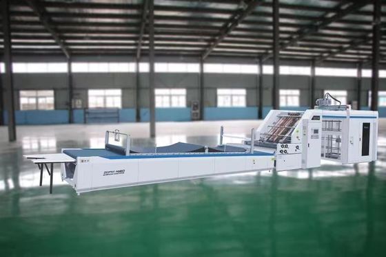 Máquina laminadora de flauta de alta velocidad con motor servo automático Máquina de montaje de cartón corrugado