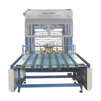 Máquina laminadora automática de flauta de 300gsm-10mm, laminadora de papel de cartón corrugado con apilador de 2200mm