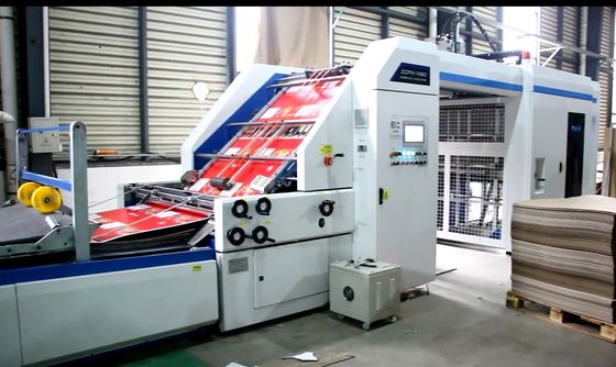 Máquina de laminación de cartón semiautomática de alta velocidad de cartón de flauta ondulada