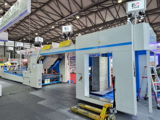 Gfs 200m/min Máquina de laminado de cartón corrugado de alta velocidad de alimentación automática de superposición