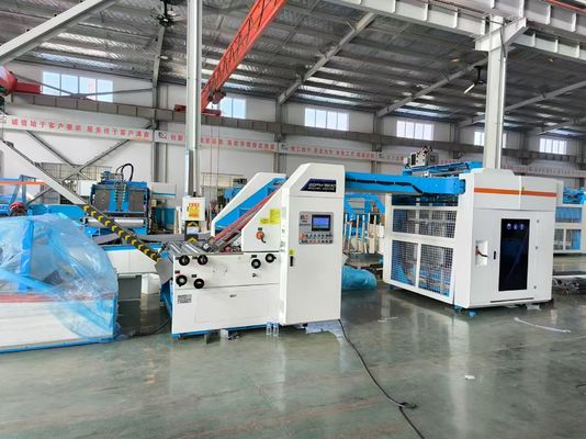 Máquina laminadora automática con flauta para laminar el cartón
