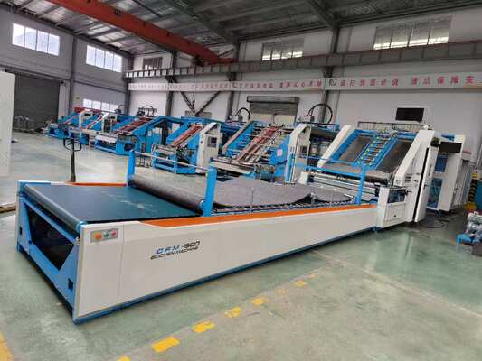 Máquina laminadora de flauta de alta velocidad que ofrece opciones flexibles de alimentación de láminas y control digital de pegamento para y laminado corrugado