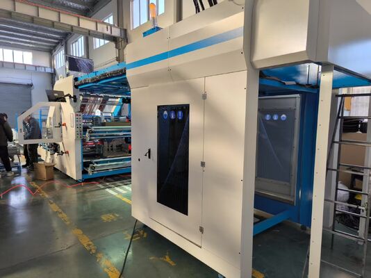 Máquina de laminado de hoja a hoja de alta velocidad de 5 capas con control de servo para laminar papel corrugado múltiple y varios tipos de laminado