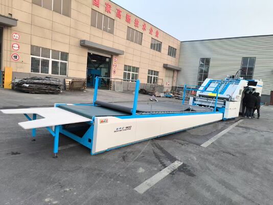 Máquina laminadora de flautas de alta velocidad Máquina automática de laminado de papel corrugado de flautas para la industria de la fabricación de cajas de cartón